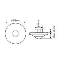 ESYLUX Decken-Präsenzmelder PD-C360i/8 UC...