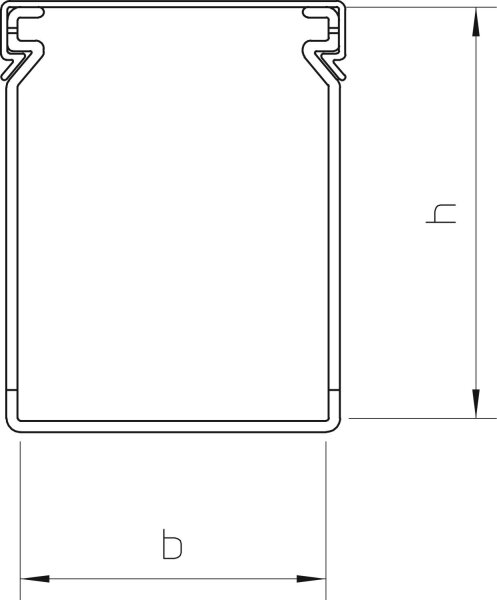 OBO Verdrahtungskanal LK4 80100 ** 80x100x2000 PVC steingrau 6178059