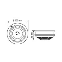 ESYLUX AP Rauchmelder        PROTECTOR K        9V weiss...