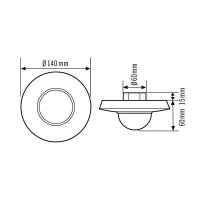 ESYLUX UP Präsenzmelder PD360i/24 Master 360 weiss...