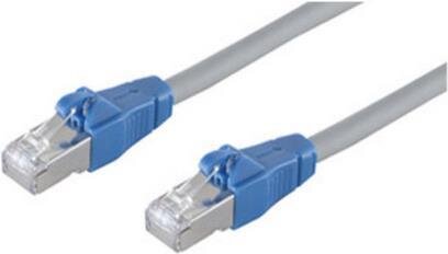 S-CONN shiverpeaks Patchkabel CAT 6a easy pull grau 0,25m