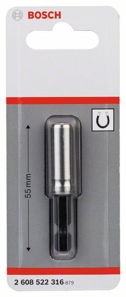 BOSCH Accessories 2608522316 Universalhalter magnetisch, 1/4"", D 10 mm, L 55 mm, 1 Stück Länge