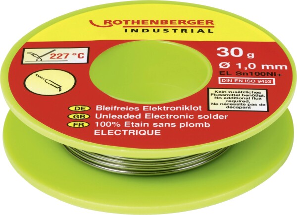 ROTHENBERGER Industrial Bleifreies Elektroniklot 30g Lötzinn, bleifrei