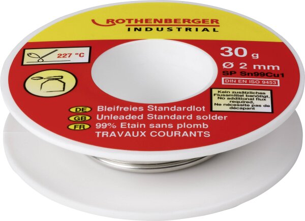 ROTHENBERGER Industrial Bleifreies Standardlot 30g Lötzinn, bleifrei