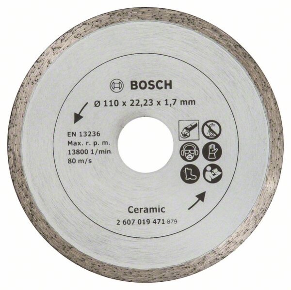 BOSCH - Diamant-Schneidscheibe - für Keramik - 110 mm (2607019471)