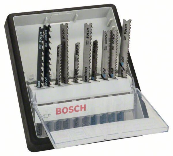 BOSCH ROBUSTLINE 10ER HOLZ + 2607010542 METALL SET, 2607010542