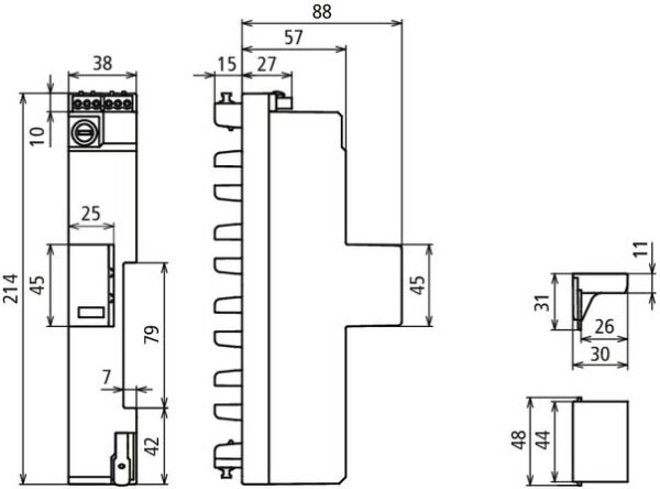 DEHN 909396 DSH ZP B2 SG TT 255 Kombiableiter Überspannungsschutz für: Verteilerschrank 20 kA 1