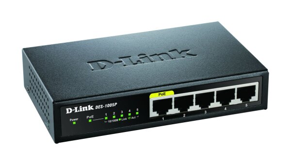 DLINK Switch DES-1005P/E 5x10/100 1xPOE