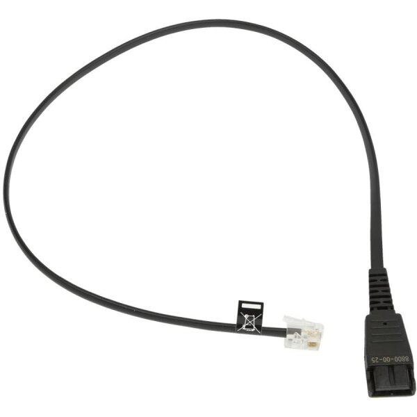 JABRA GN Anschlusskabel QD<>RJ11,  glatt 0,5m, Siemens-Belegung