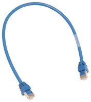 HAGER Patchleitung 1,5m blau ZZ45WAN150 m.2xRJ45 Stecker...