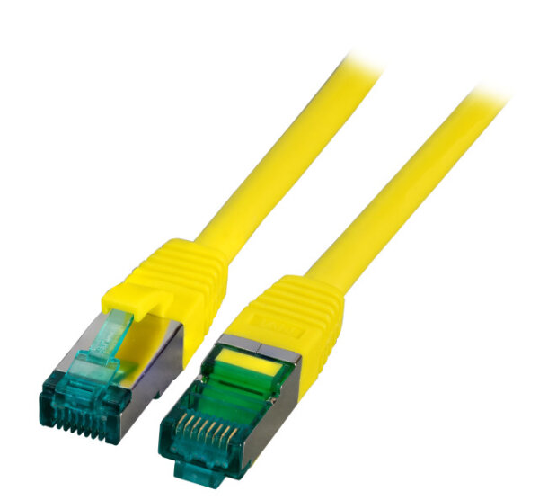 EFB ELEKTRONIK RJ45 Patchkabel S/FTP, Cat.6A, LSZH, 0.15m, gelb (MK6001.0,15Y)