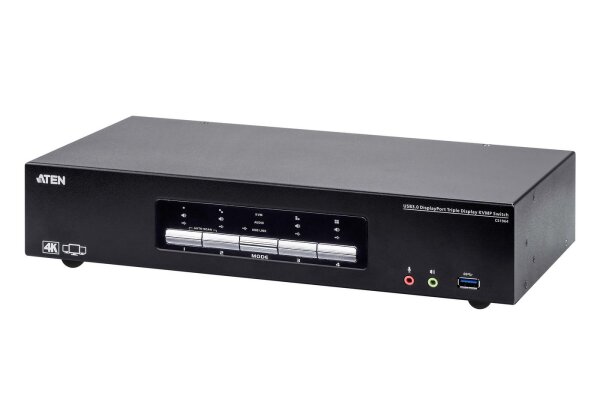 ATEN KVM Switch 4P USB3.0 4K DP Triple View KVMP S (CS1964-AT-G)