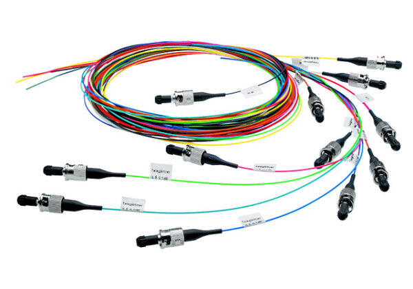 TELEGÄRTNER TEGA Faserpigtail-Set L00889W0070 50/125 OM4 12 Farben m.12xSC erikavio 2