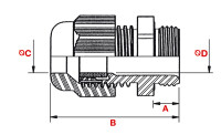 PLICA Kabelverschraubung KV M16/11 PA 6 M 16 Polyamid...