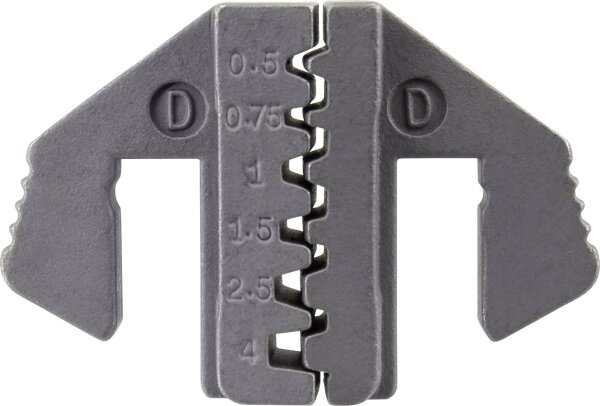 TOOLCRAFT 2180571 Crimp-Einsätze Aderendhülsen Quetschbereich: 0.5 bis 4 mm² Passend für Marke: