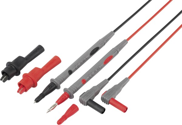 CONRAD VOLTCRAFT TL 88-4 Sicherheits-Messleitungs-Set [Lamellenstecker 4 mm - Prüfspitze] 1.80 m Sch