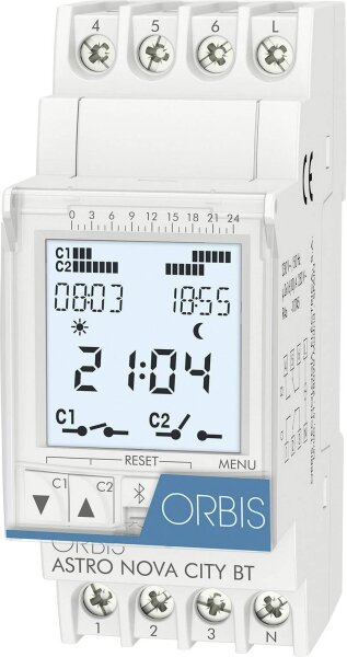 ORBIS ZEITSCHALTTECHNIK ASTRO NOVA CITY 230 V Hutschienen-Zeitschaltuhr digital 120 V/AC, 230 V