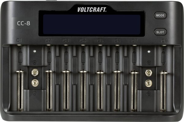 VOLTCRAFT CC-8 LiIon, LiFePO, NiMH, NiCd A, Mignon (AA), Micro (AAA)