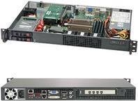 SUPERMICRO Server 1U/1x200W/1x3.5"" o.4x 2.5"" SC510FT