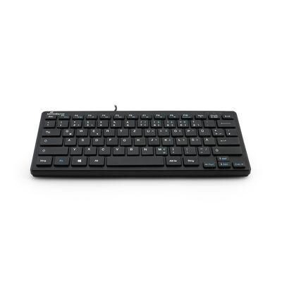 MEDIARANGE Tastatur USB 2.0 Kompakt Flach 78 Tasten Schwarz