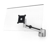 DURABLE Monitorhalterung m. Arm 1 Monitor Wandbefe. Silber