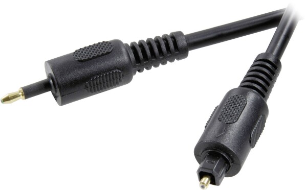 SPEAKA PROFESSIONAL Toslink Digital-Audio Anschlusskabel [1x Optischer Stecker 3.5 mm - 1x To