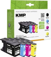 KMP Tinte Kombi-Pack ersetzt Brother LC-1280,...