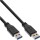 INLINE USB 3.0 Kabel A an A schwarz 1m