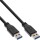 INLINE USB 3.0 Kabel, A an A, schwarz, 3m