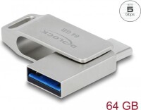 DELOCK USB 3.2 Gen 1 USB-CT + Typ-A Speicherstick 64 GB -...