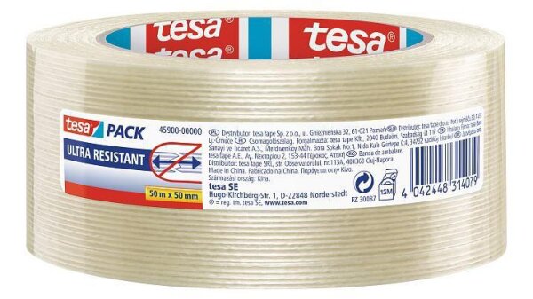 TESA Filament-Klebeband tesa Transparent (L x B) 50 m x 50 mm Inhalt: 1 Rolle(n)