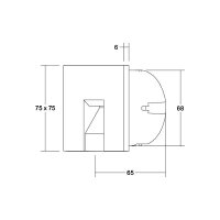 BRUMBERG LED-Wandeinbauleuchte 10157073 230V AC 1,5W...