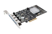 EXSYS USB 3.1 Gen2 PCIe (x4) Karte mit 4 x A-Ports...