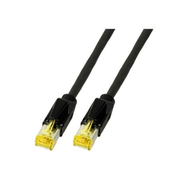 EFB ELEKTRONIK Patchkabel CAT.6A, PUR sw 2xRJ45 TM31sw, 1:1, 1,5m Draka PATCH PRO FLEXCat.7 Rohkabel