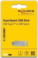 DELOCK USB 3.2 Gen 1 USB-CT + Typ-A Speicherstick 128 GB...