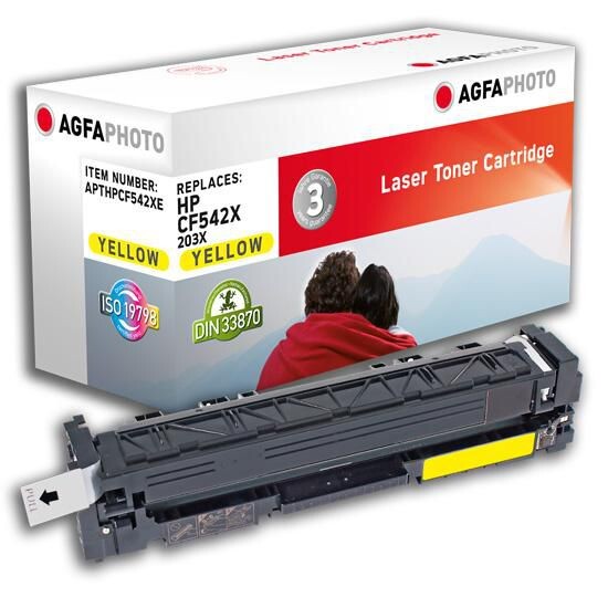 AGFA Photo Hohe Ergiebigkeit - Gelb - Box - Tonerpatrone (Alternative zu: HP CF542X, HP 203X) (APTHP