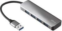 TRUST HALYX 4 Port USB 3.1 (Gen 2) Hub Silber