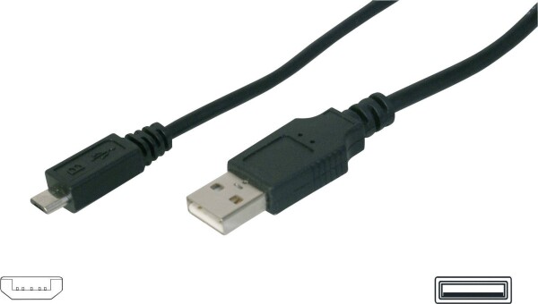 DIGITUS USB Anschlusskabel, Typ A - micro B, St/St