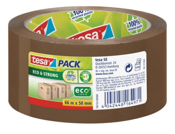 TESA pack Eco & Strong 66m 50mm braun