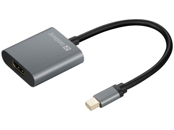 SANDBERG Adapter MiniDP1.4>HDMI2.0 4K60. Anschluss 1: MiniDP, Anschluss 2: HDMI 2.0