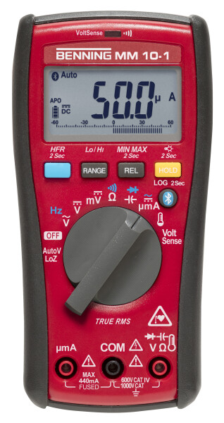 BENNING MM 10-1 Hand-Multimeter digital Datenlogger CAT IV 600 V Anzeige (Counts): 6000