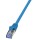 LOGILINK CQ3036S S/FTP Patchkabel Kat.6A PrimeLine blau -   1,00m