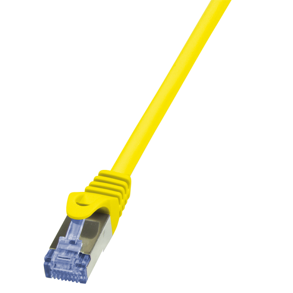 LOGILINK CQ3057S S/FTP Patchkabel Kat.6A PrimeLine gelb -   2,00m