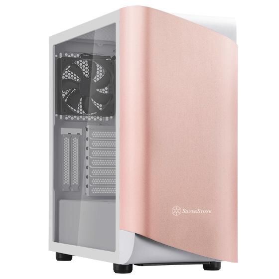 SILVERSTONE SETA A1 ATX-Mid-Tower-Gehäuse Roségold USB 3.1 Gen 2 Type-C