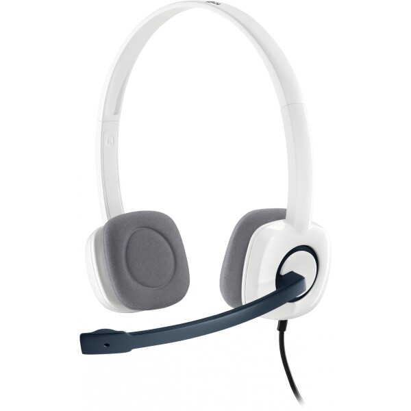 LOGITECH H150 Stereo Headset analoge 3,5mm Klinke cloud white