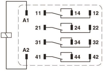 PHOENIX CONTACT REL-IR4/L-120AC/4X21 Relais 120 V/AC 6 A 4 Wechsler 10 St.