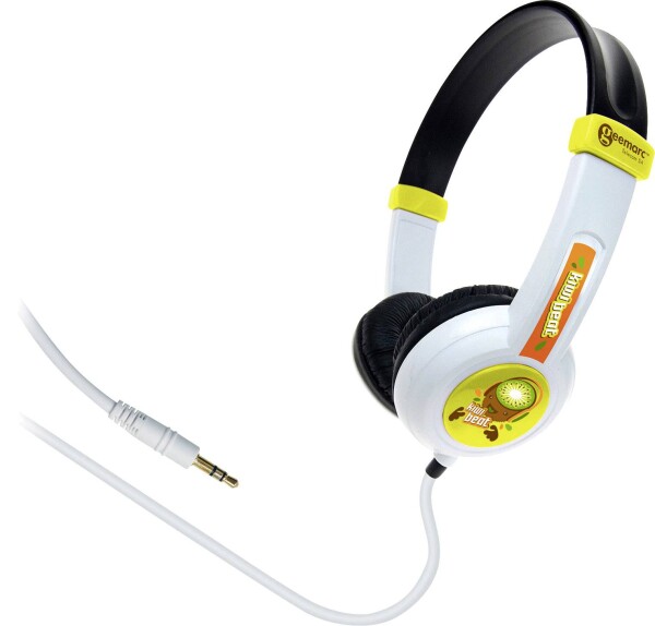 GEEMARC KIWIBEAT Kinder Over Ear Kopfhörer Over Ear Leichtbügel, Lautstärkeregelung, Headset 5-