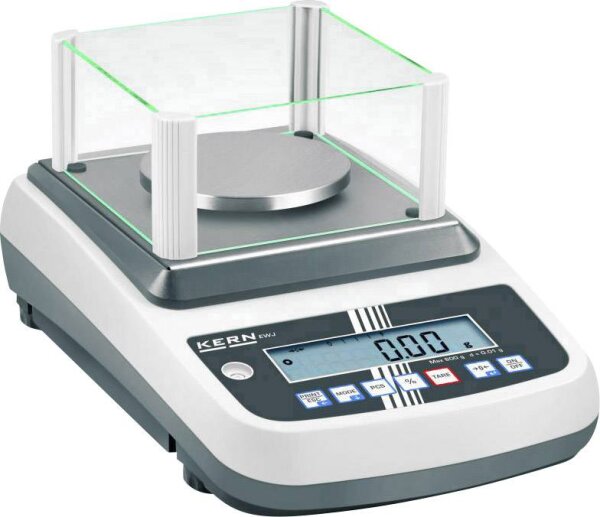 KERN & SOHN EWJ 600-2SM+V Präzisionswaage Wägebereich (max.) 600 g Ablesbarkeit 0.01 g über Steckern