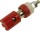 CLIFF CL681560 Laborbuchse Buchse, Einbau vertikal Stift-Ø: 4 mm Rot 1 St.