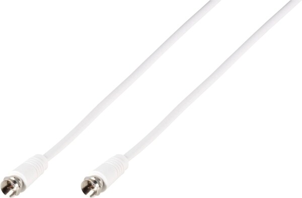 VIVANCO Antennen, SAT Anschlusskabel [1x F-Stecker - 1x F-Stecker] 10 m 90 dB Folienschirm, Geflecht